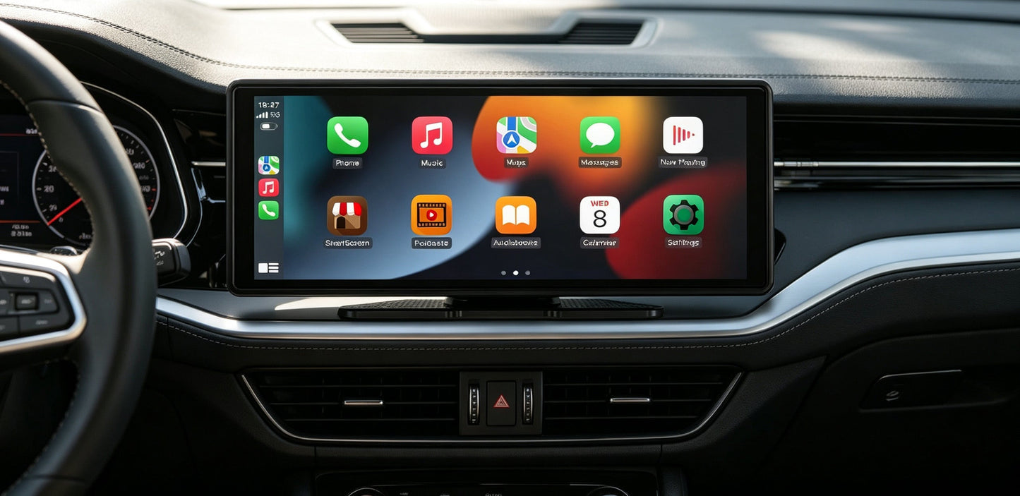 Autoradio multimédia Pionray 7/9/10,26 pouces compatible CarPlay et Android Auto, écran tactile IPS, prise en charge AUX, USB et caméra de recul