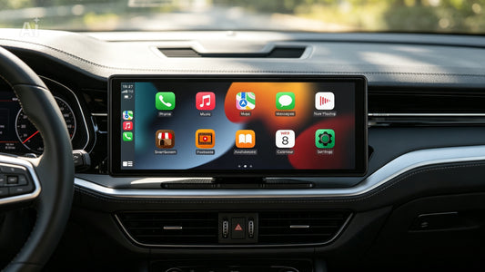 Autoradio multimédia Pionray 7/9/10,26 pouces compatible CarPlay et Android Auto, écran tactile IPS, prise en charge AUX, USB et caméra de recul