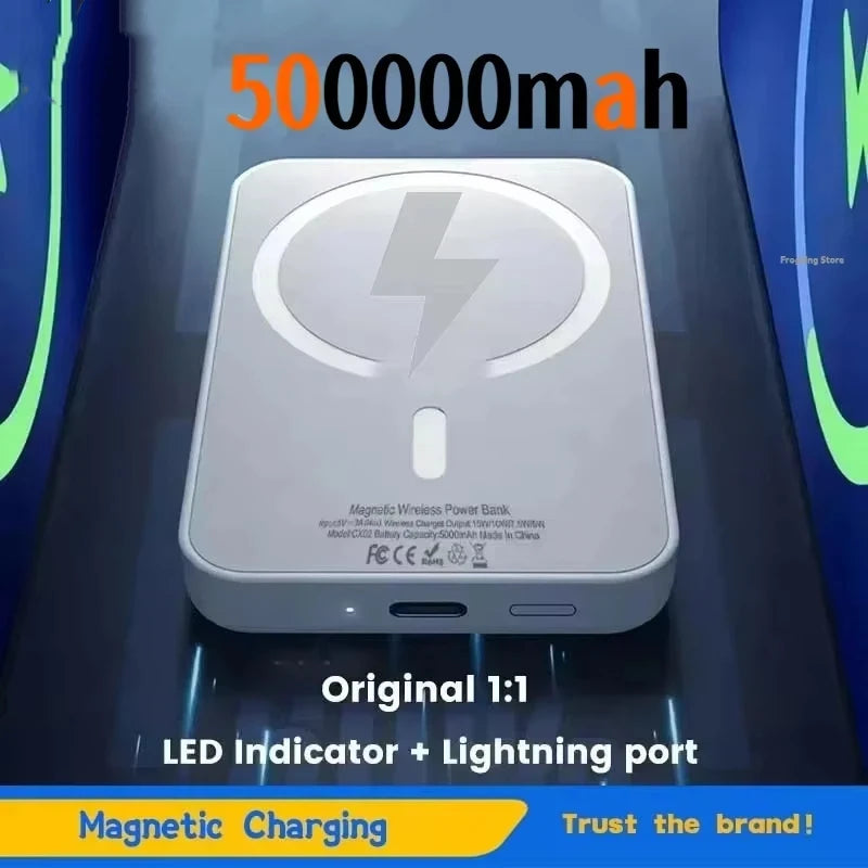 Batterie externe magnétique d'origine, chargeur sans fil portable à charge rapide pour iPhone et Magsafe.