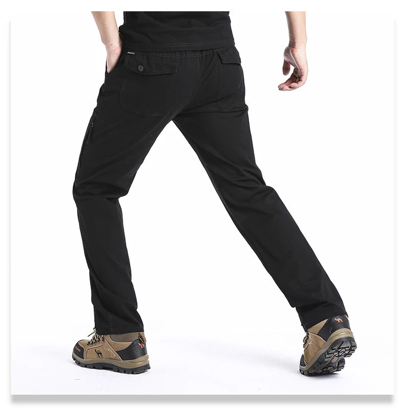 Pantalon Cargo Tactique Homme en Coton – Multi-Poches Outdoor & Travail
