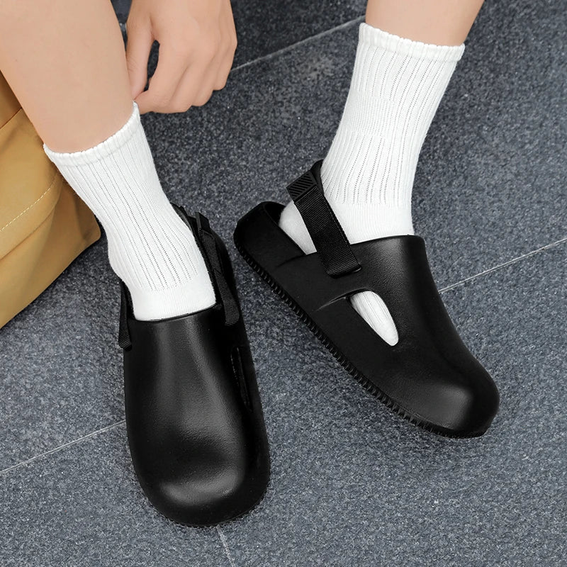 Sandales décontractées pour hommes, collection 2025, en EVA, antidérapantes, style mules, confortables et respirantes, idéales pour la maison.