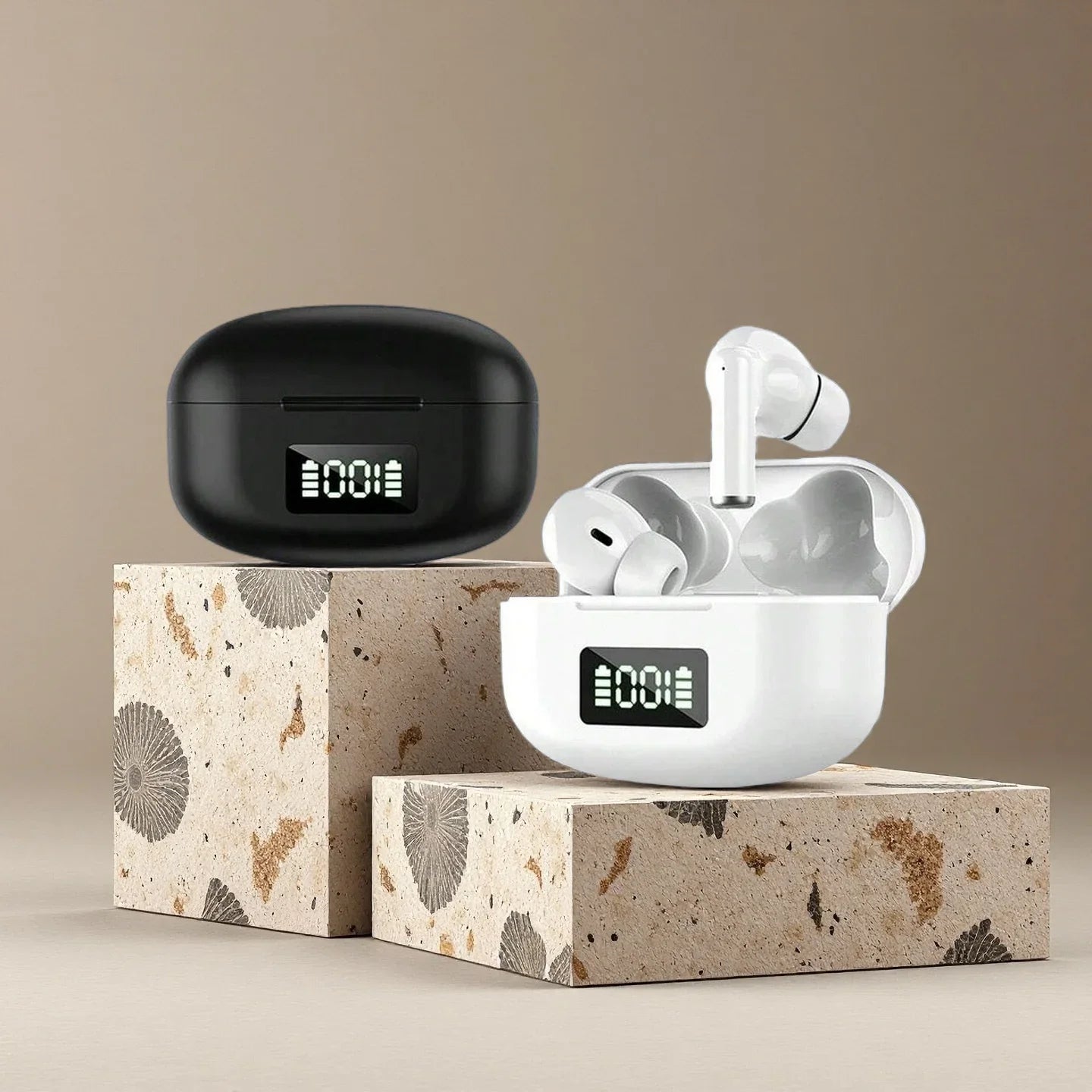 Nouveaux écouteurs Bluetooth TWS sans fil pour le sport, stéréo, intra-auriculaires, confortables et compatibles avec tous les smartphones.