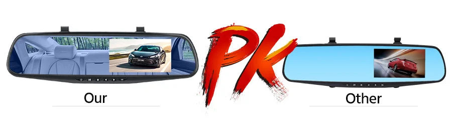 Dashcam, double caméra 1080P avant et intérieure, avec Vision nocturne IR, enregistrement en boucle, caméra DVR de voiture grand Angle.