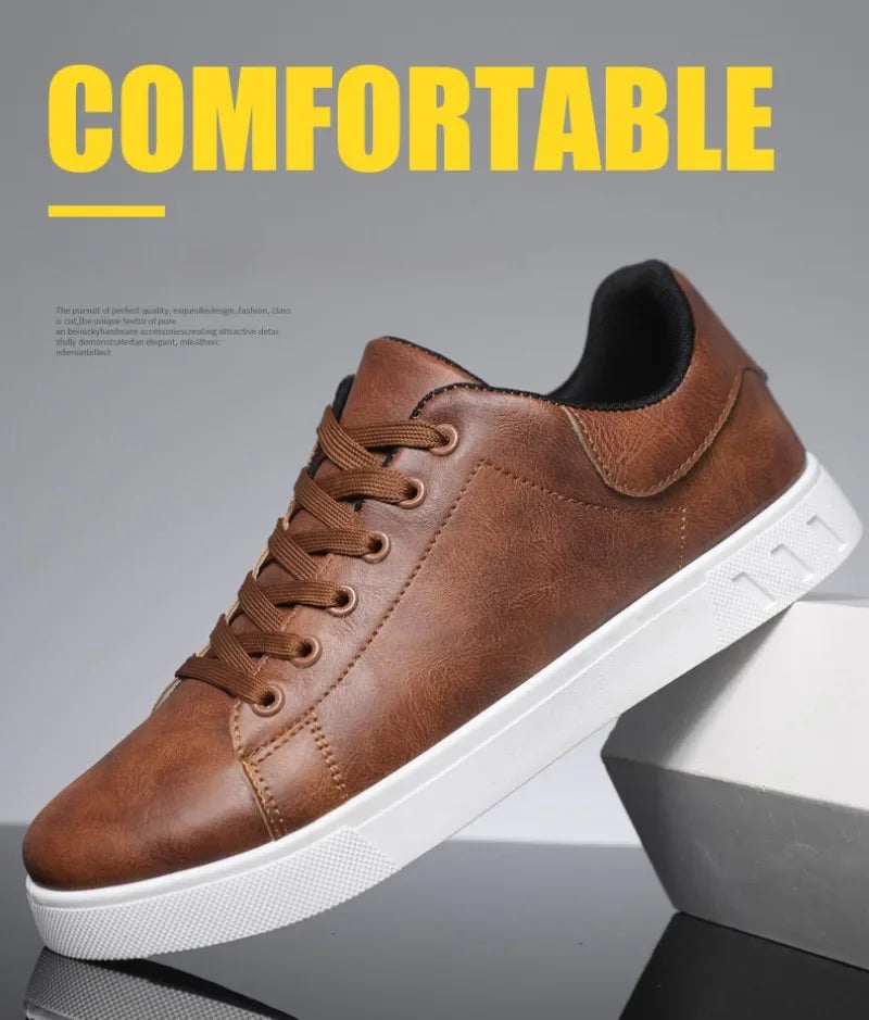 Chaussures décontractées, mocassins, baskets en cuir britannique, chaussures plates, chaussures classiques en cuir pour hommes, nouveautés printemps-été, chaussures tendance à plateforme polyvalentes