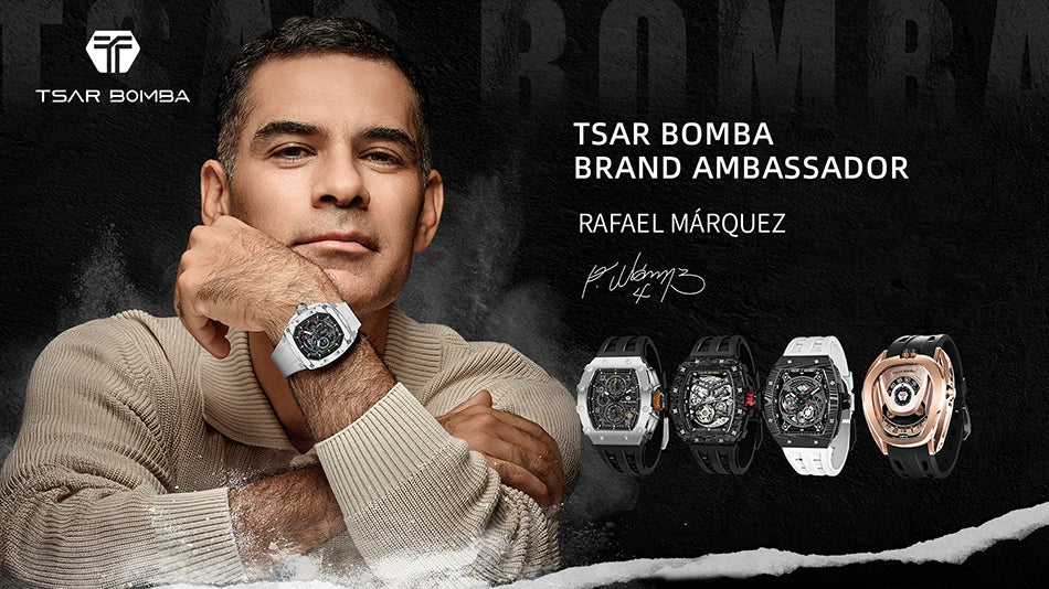 Montre Tonneau Luxe Homme – Acier Inoxydable Étanche