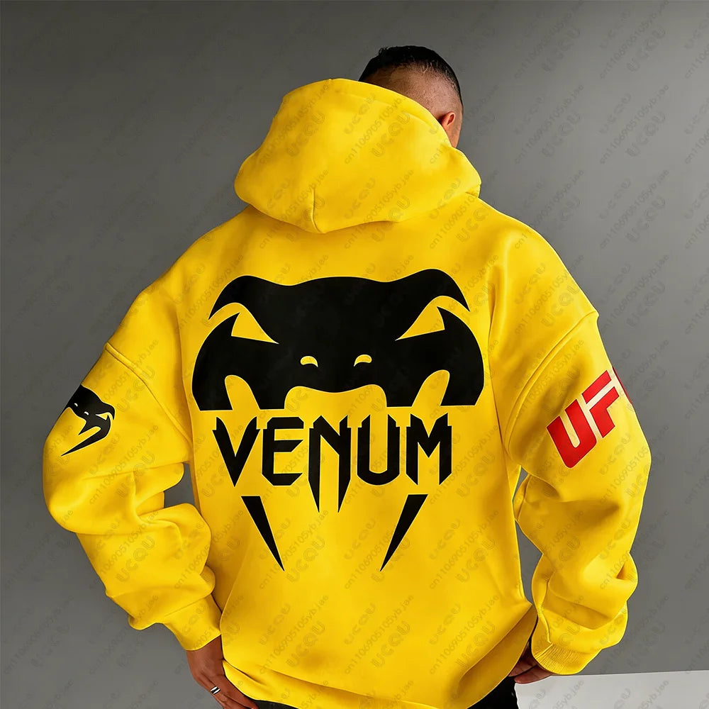 Sweat-Shirt / T-Shirt UFC & MMA Homme – Hoodie Sport Combat Boxe – Coupe Ample Casual en Coton