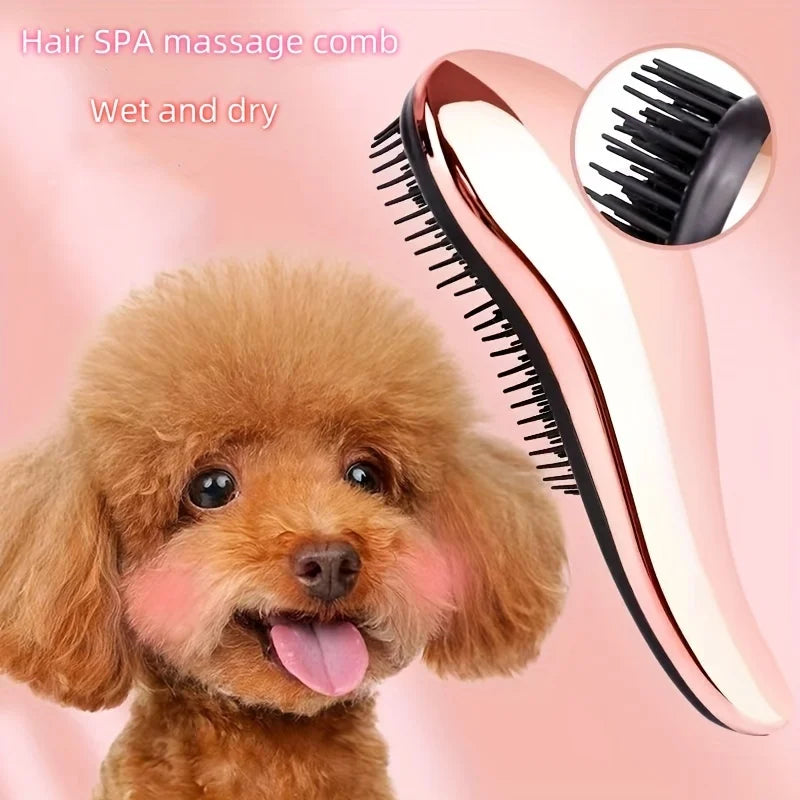 Brosse de toilettage pour animaux - Peigne de nettoyage spécifique pour chiens et chats - Peigne à pointe râteau pour l'épilation - Accessoires pour animaux
