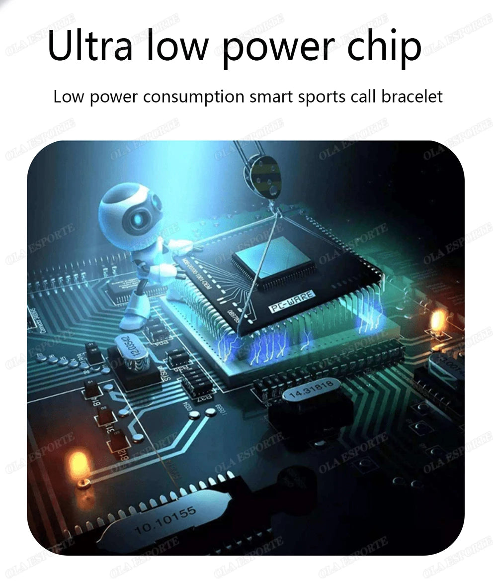 Montre Connectée Homme Femme – Smartwatch 2,01" HD, Bluetooth, Notifications, Musique et Mode Sport