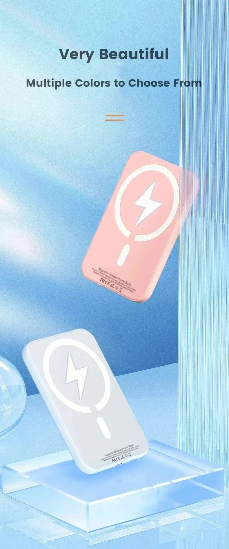 Batterie externe magnétique d'origine, chargeur sans fil portable à charge rapide pour iPhone et Magsafe.