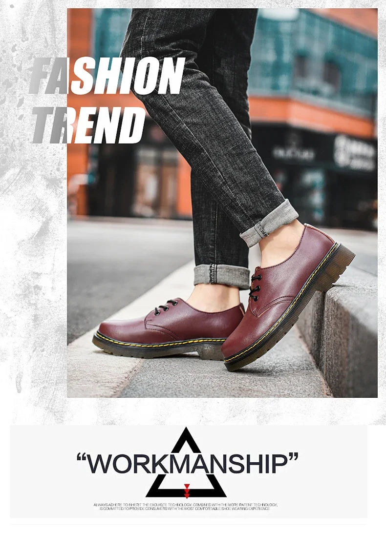 Chaussures homme tendance en cuir véritable, chaussures unisexes décontractées, mocassins plats respirants et antidérapants pour l'extérieur.