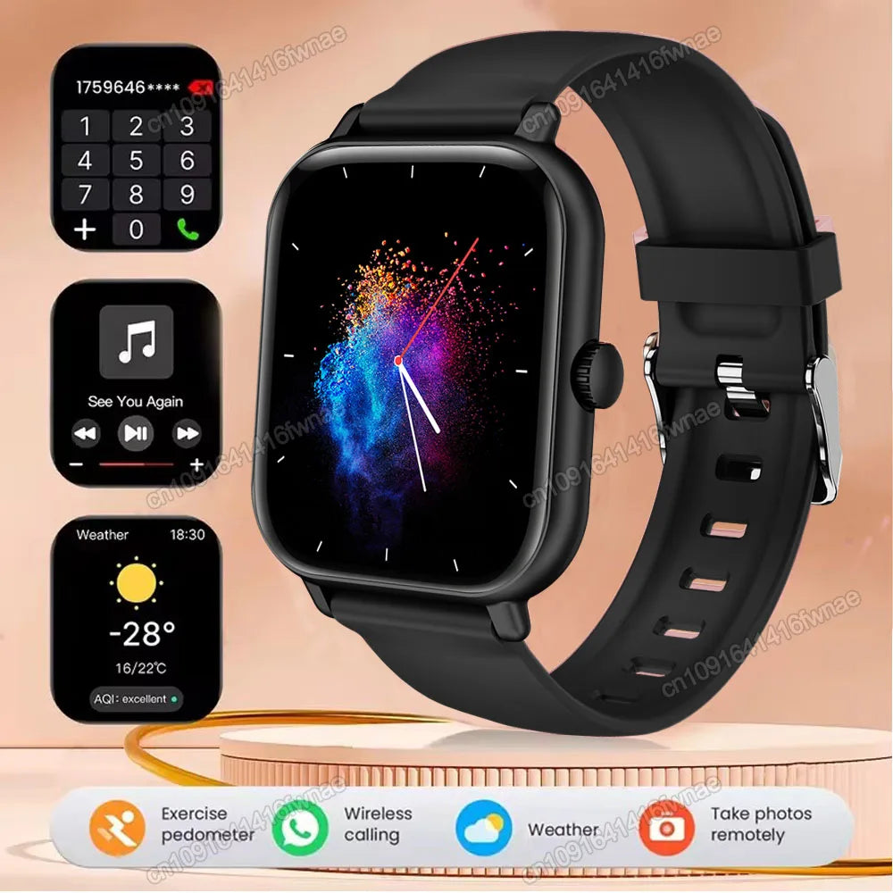 Montre Connectée Homme Femme – Smartwatch 2,01" HD, Bluetooth, Notifications, Musique et Mode Sport