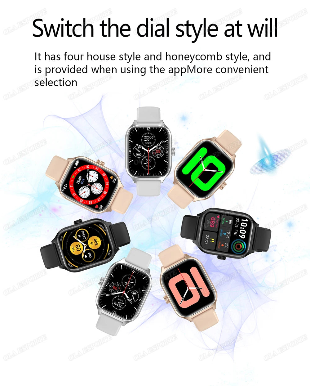 Montre Connectée Homme Femme – Smartwatch 2,01" HD, Bluetooth, Notifications, Musique et Mode Sport