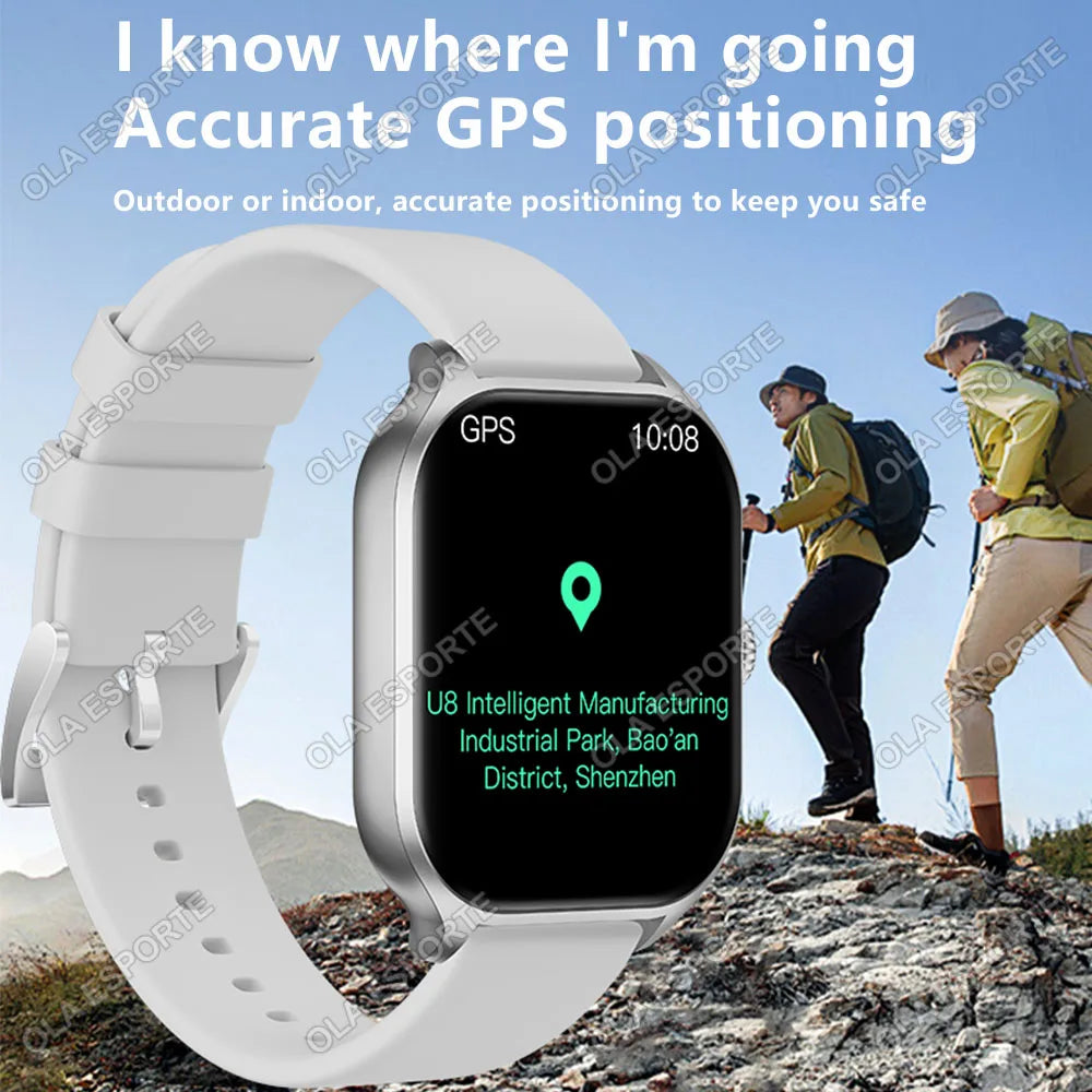 Montre Connectée Homme Femme – Smartwatch 2,01" HD, Bluetooth, Notifications, Musique et Mode Sport