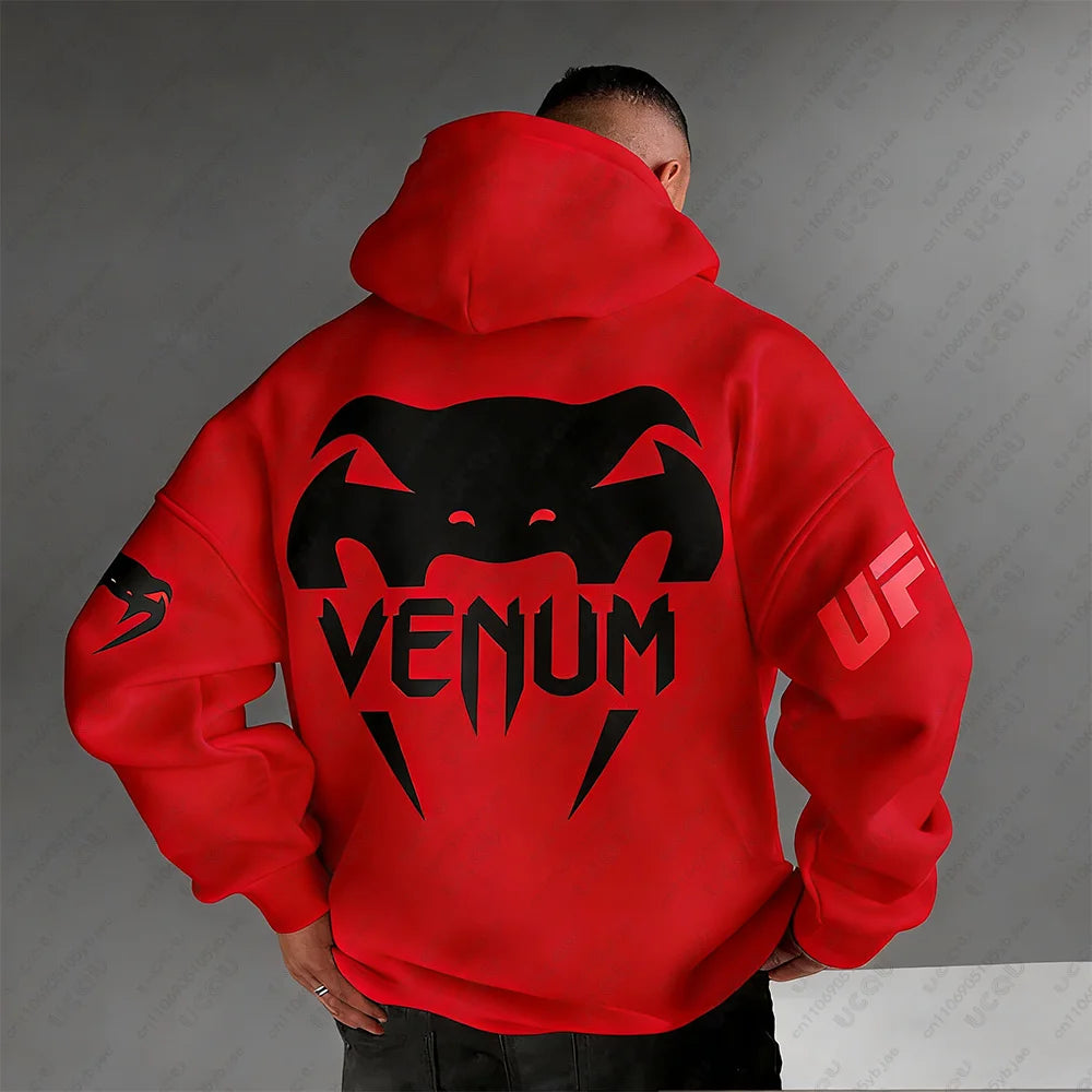 Sweat-Shirt / T-Shirt UFC & MMA Homme – Hoodie Sport Combat Boxe – Coupe Ample Casual en Coton