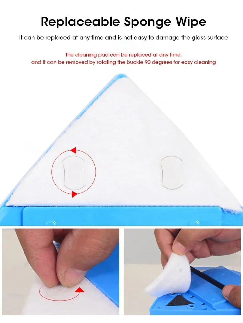 Outils de nettoyage magnétique pour vitres, lingettes double couche multifonctionnelles pour le nettoyage des vitres en hauteur, nettoyage automatique des canalisations
