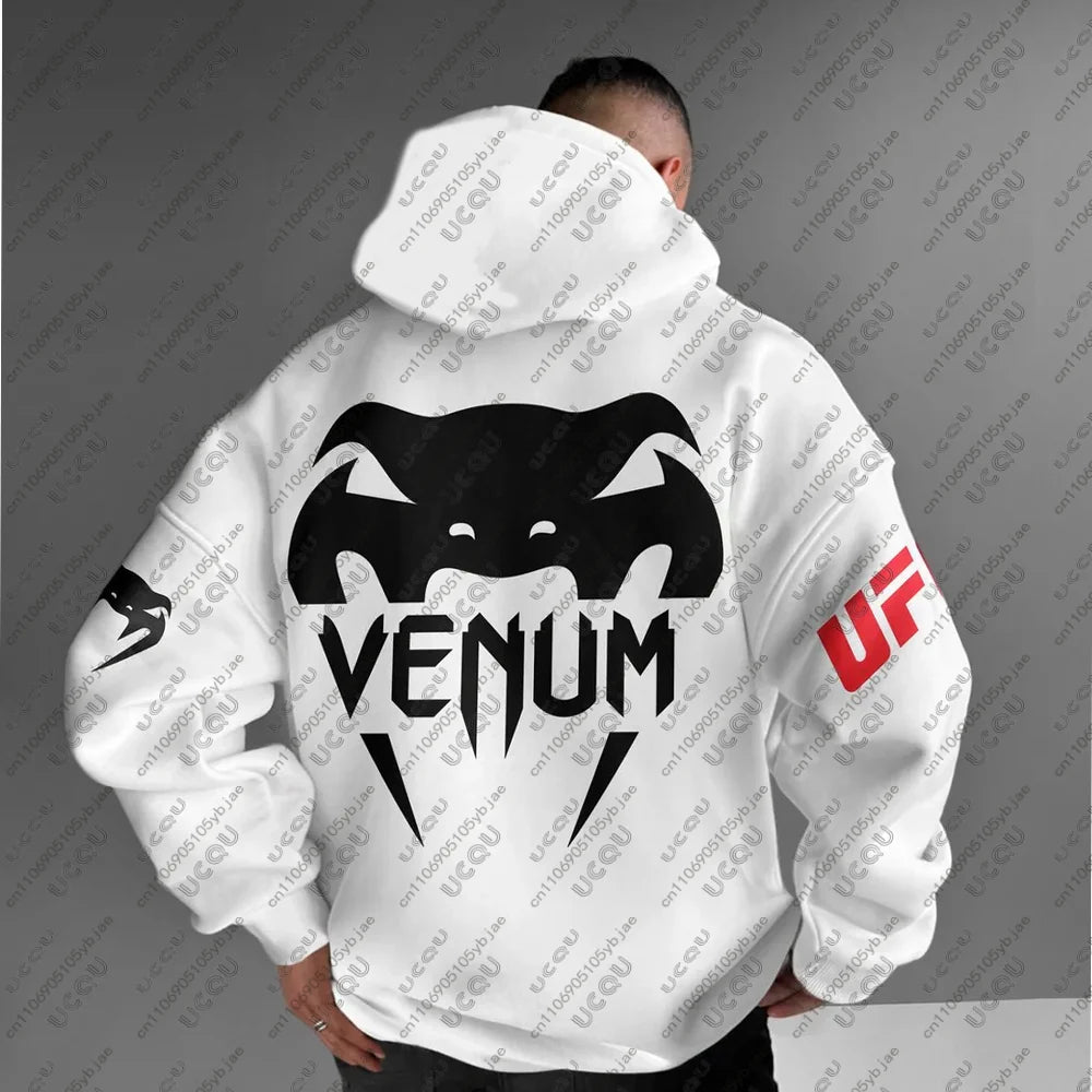 Sweat-Shirt / T-Shirt UFC & MMA Homme – Hoodie Sport Combat Boxe – Coupe Ample Casual en Coton