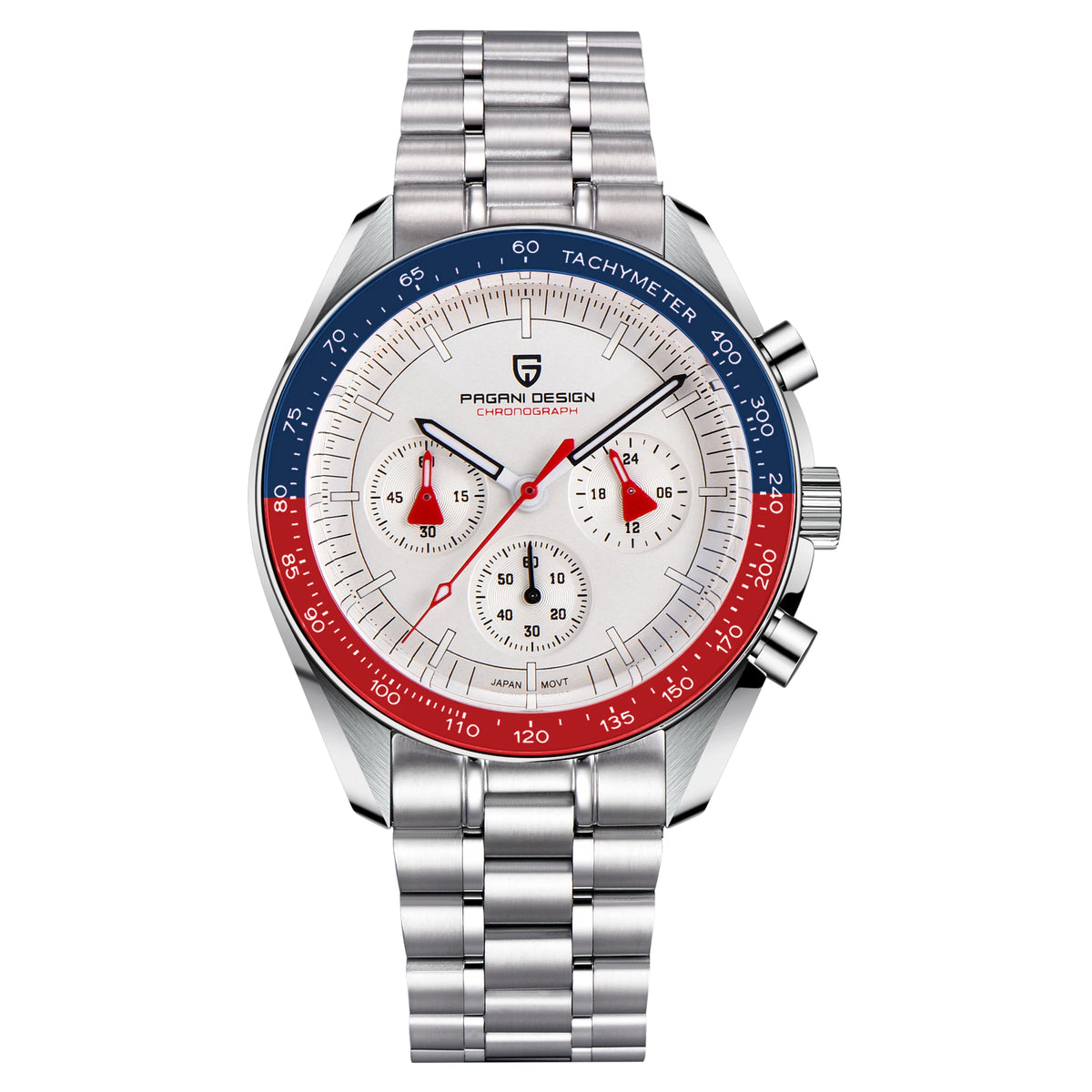 Montre Chronographe Homme Or – Quartz VK63, Verre Saphir Anti-Reflet