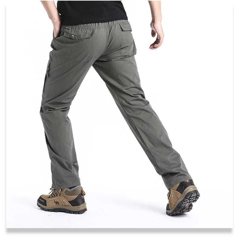 Pantalon Cargo Tactique Homme en Coton – Multi-Poches Outdoor & Travail