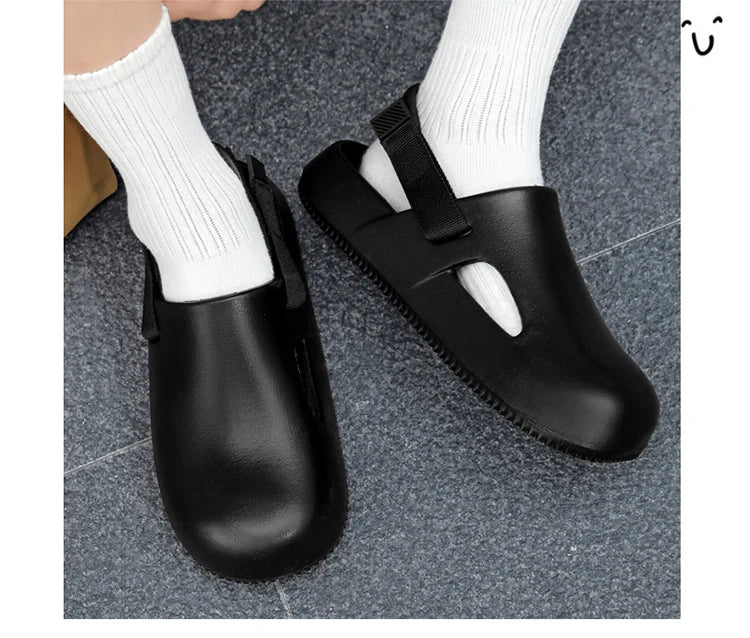 Sandales décontractées pour hommes, collection 2025, en EVA, antidérapantes, style mules, confortables et respirantes, idéales pour la maison.