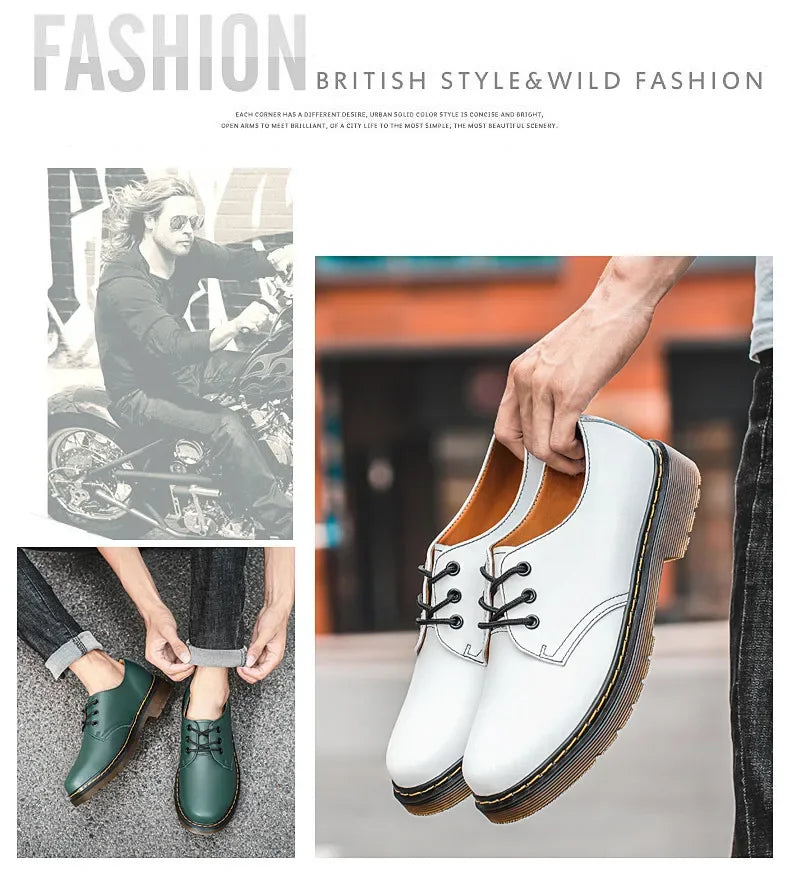 Chaussures homme tendance en cuir véritable, chaussures unisexes décontractées, mocassins plats respirants et antidérapants pour l'extérieur.