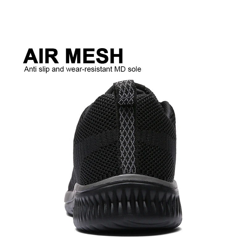 Chaussures de course et de marche pour hommes, en maille, style décontracté, respirantes, athlétiques et légères.