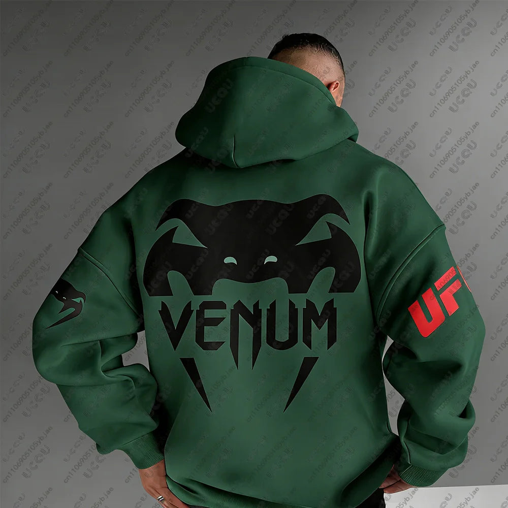 Sweat-Shirt / T-Shirt UFC & MMA Homme – Hoodie Sport Combat Boxe – Coupe Ample Casual en Coton